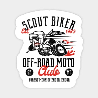 Scout Biker Moto Club Magnet