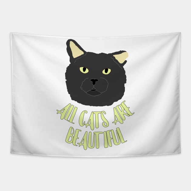 All Cats Are Beautiful Tapestry by RevolutionInPaint