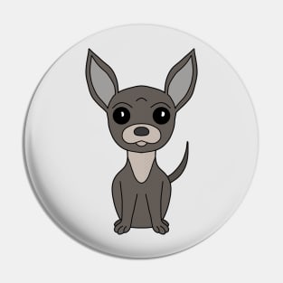 Dog Cartoon Amazing Black Chihuahua Pin