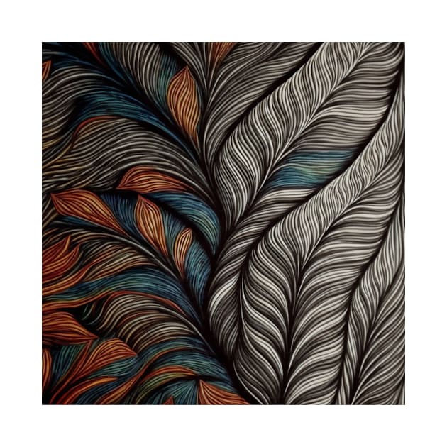 Feather Pattern by MindTankArt