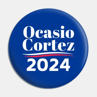 OCA Alexandria Ocasio-Cortez 2024 We Can Wait #7 Pin