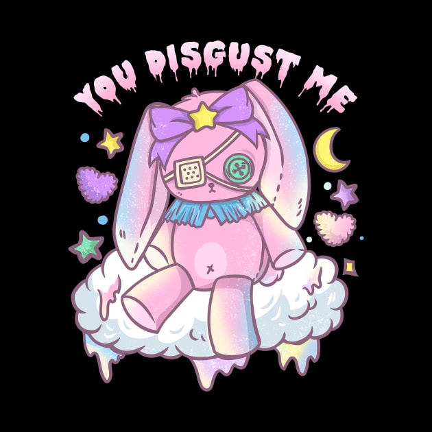 You Disgust Me - Chibi Kawaii Anime Girl T-Shirt by biNutz