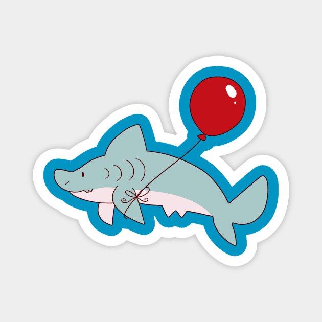 Balloon Shark Magnet by saradaboru