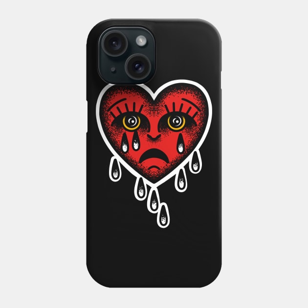 Sad heart Phone Case by LEEX337