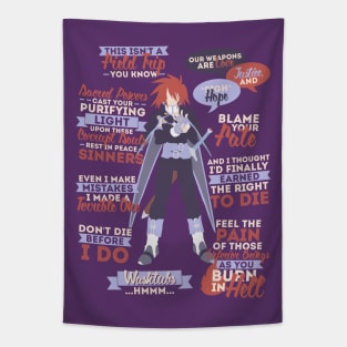 Kratos Aurion Quotes Tapestry