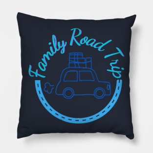 Roadtrip, Family Road trip Vacation Pillow