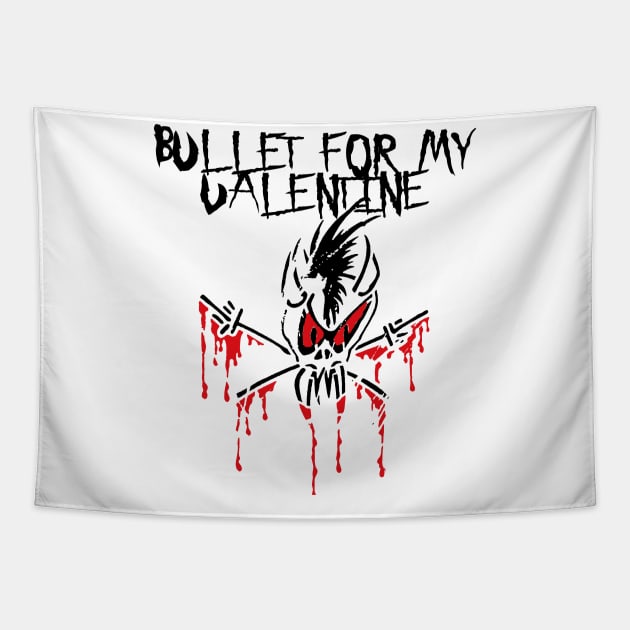 headbang my valentine Tapestry by potato cast