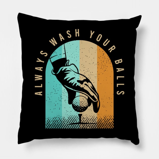 Funny Golf Clothing For A Golf Player Pillow by AlleyField