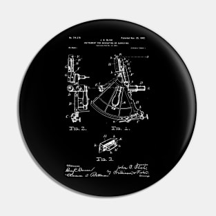 Sextant Patent - Sailing Patent - Sailor Gift Pin