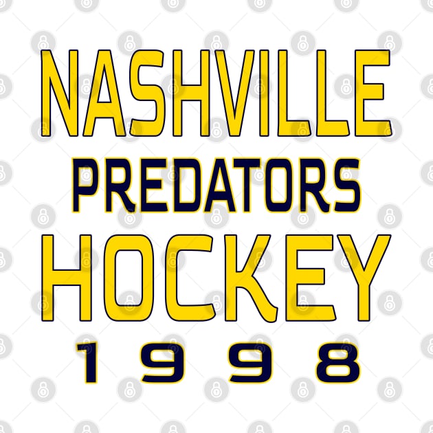 Nashville Predators Hockey 1998 Classic by Medo Creations