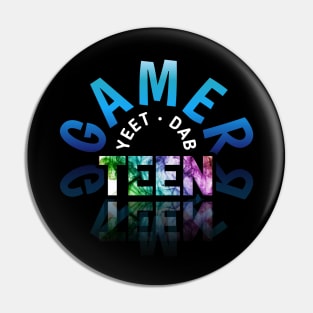 Yeet Dab Teen - Gaming Gamer Abstract - Video Game Lover - Graphic Pin