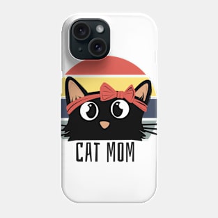 Cute cat mom Phone Case