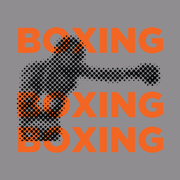 Boxing typography by lkn