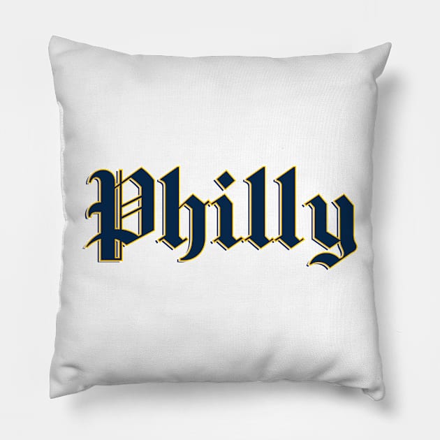 Philly Drexel Sticker Pillow by AashviPatel