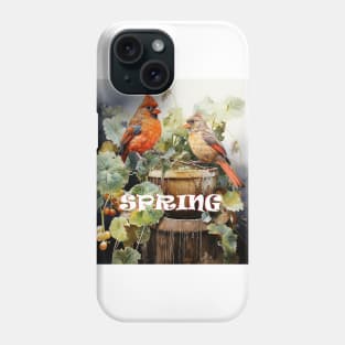 Spring Red Cardinals Phone Case