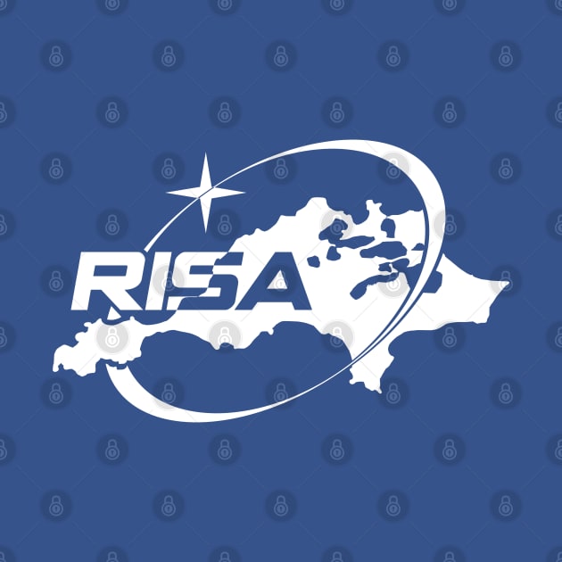 Rottnest Island Space Agency (RISA) Logo White by MOULE