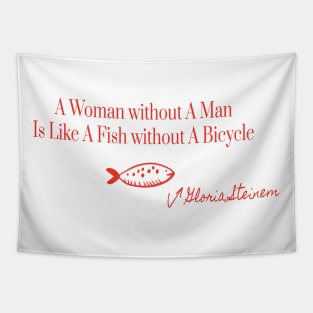 Fish Without A Bicycle Feminist Gloria Steinem Tapestry