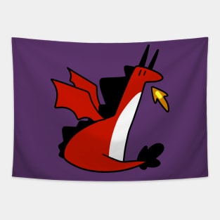 Little Red Dragon Tapestry