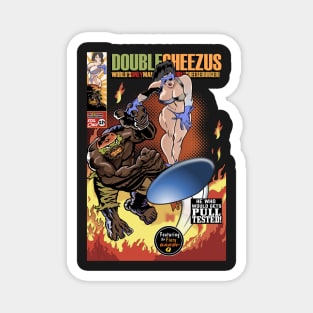 Double-Cheezus vs Barbi-Q Grillers T-Shirt Magnet