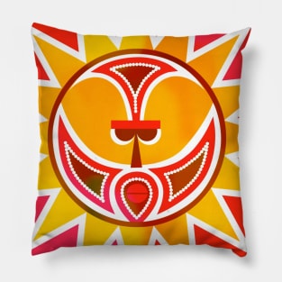 One Golden Sun Color Burst Pillow