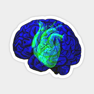 Brain&Heart Interactive Green&Blue Filter T-Shirt By Red&Blue Magnet