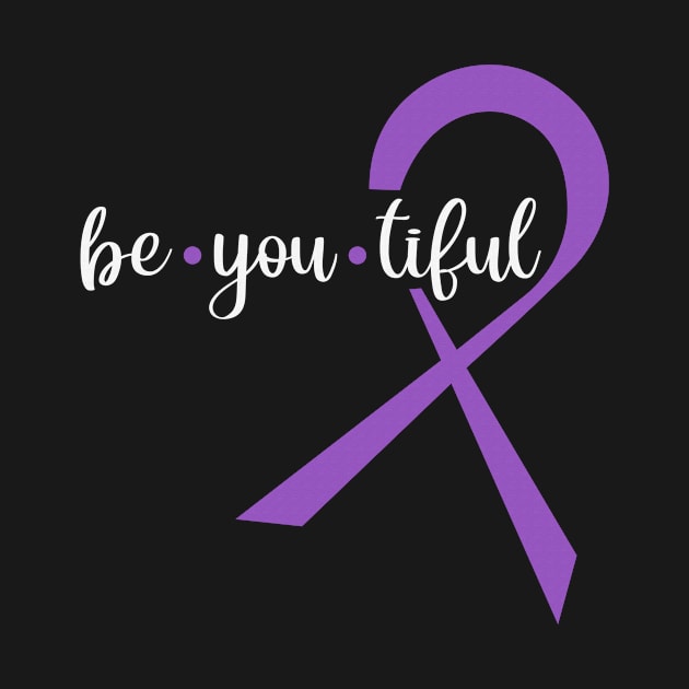 Be You Tiful Gastric Cancer Awareness Periwinkle Ribbon Warrior Support Survivor by celsaclaudio506