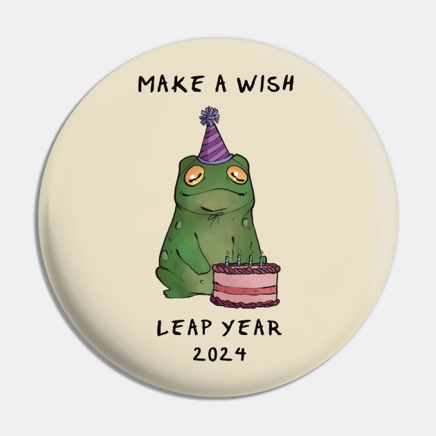 Make a Wish! Leap Year 2024 Pin by Underdog Artstudio