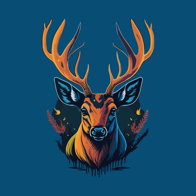 Deer Portrait by SpriteGuy95