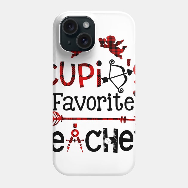 Cupids Favorite Teacher Valentine Day Teacher Phone Case by Manonee