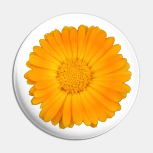 Orange Flower Pin