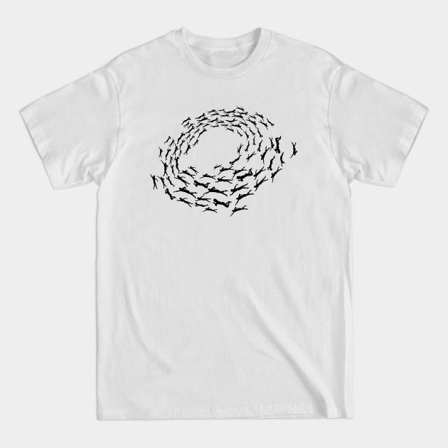 Disover Human Shoal - Swimming Design - T-Shirt