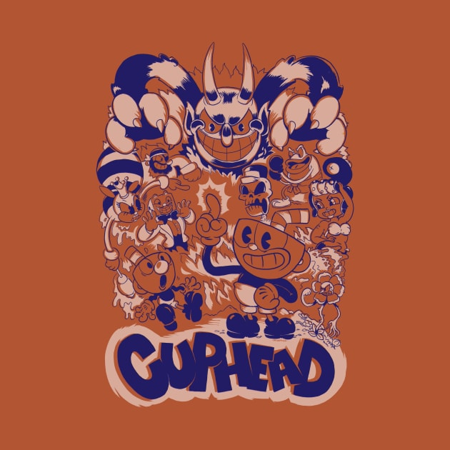 Cuphead Boss T-Shirt by Crowsmack