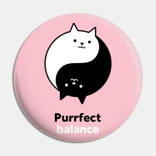 Ying Yang Cats Purrfect Pin