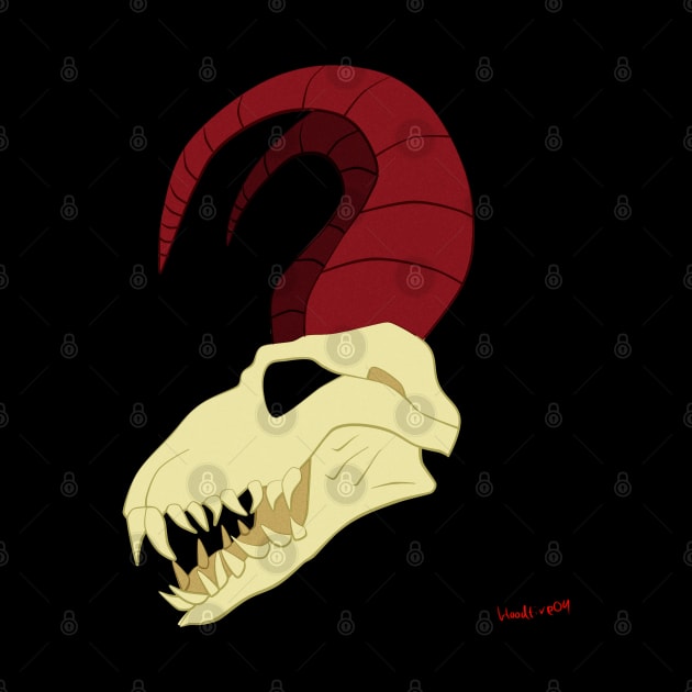 Hellhound Skull by Bloodfire09