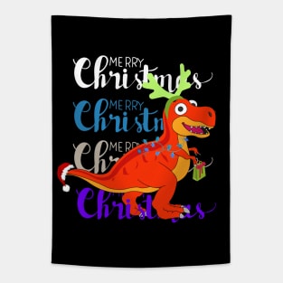 DIno Christmas Tapestry