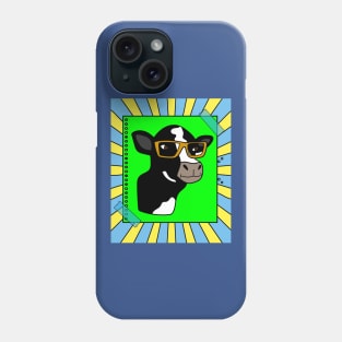 Funny Cow With Sunglasses Muh Phone Case