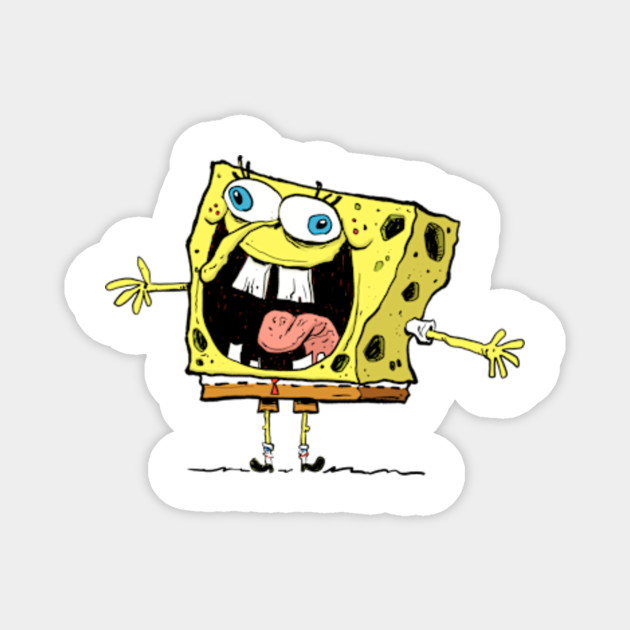 Crazy Spongebob Spongebob Squarepants Magnet Teepublic