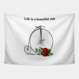 floral bicycle Tapestry