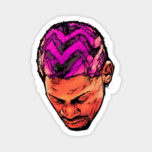 Dennis Rodman Comic Head Magnet