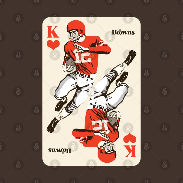 Cleveland Browns King of Hearts by Rad Love