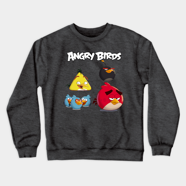 Angry Birds Red The Blues Chuck And Bomb Angrybirds Crewneck Sweatshirt Teepublic Au