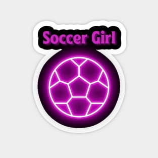 Soccer Girl Artwork Magnet