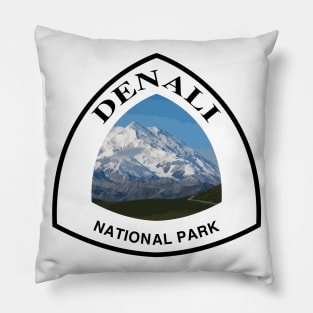 Denali National Park shield Pillow