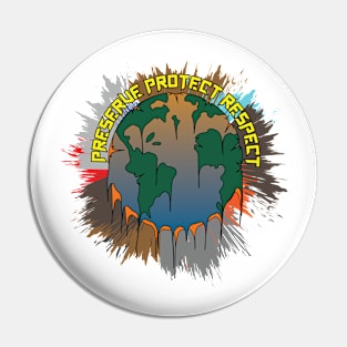 Save Earth Pin