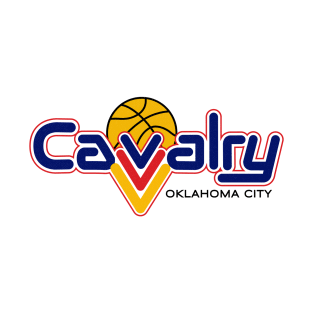 Defunct Oklahoma City Cavalry CBA Basketball 1990 T-Shirt