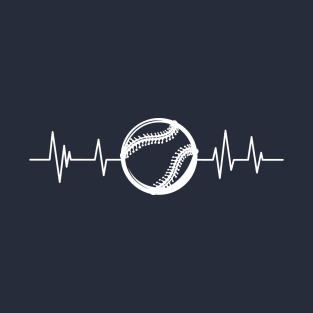 Softball heartbeat sports lover Softball for girls T-Shirt