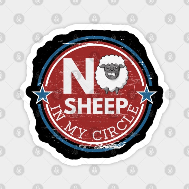 No sheep in my circle Magnet by Lekrock Shop