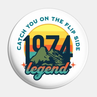 1974 retro legend Pin