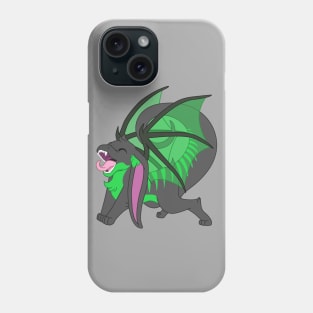 Happy yawning bunny dragon toxic green tiger Phone Case