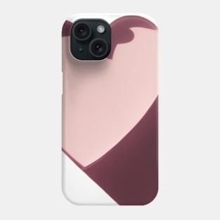 Heart Pastel Pink Shadow Silhouette Anime Style Collection No. 247 Phone Case